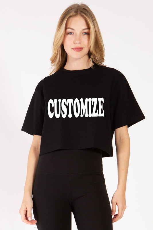Customize Crop T-Shirt