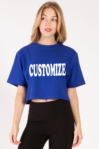 Customize Crop T-Shirt