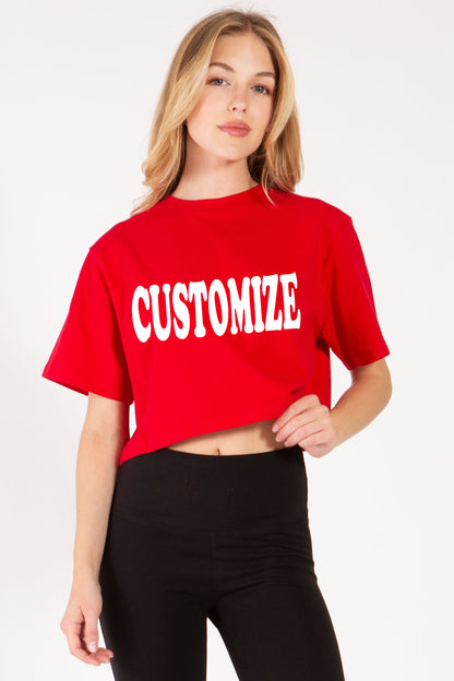 Customize Crop T-Shirt
