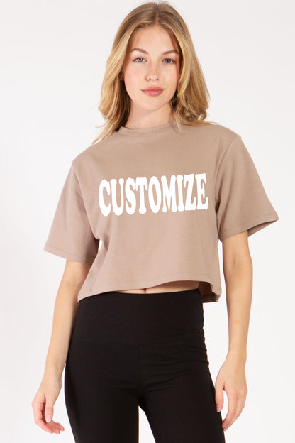 Customize Crop T-Shirt