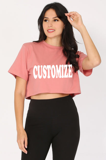 Customize Crop T-Shirt