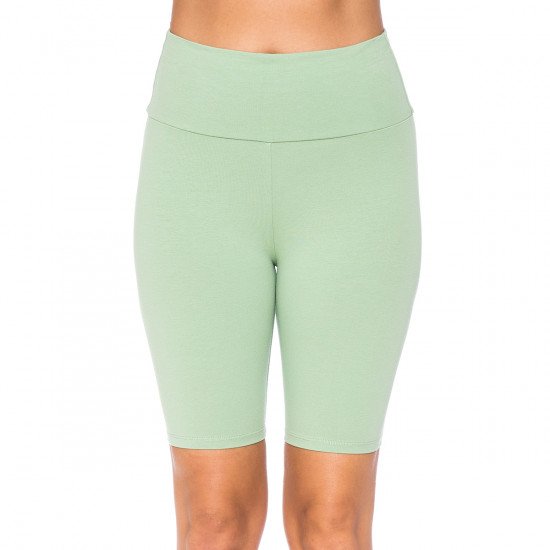 High Waist Knit Bike Shorts