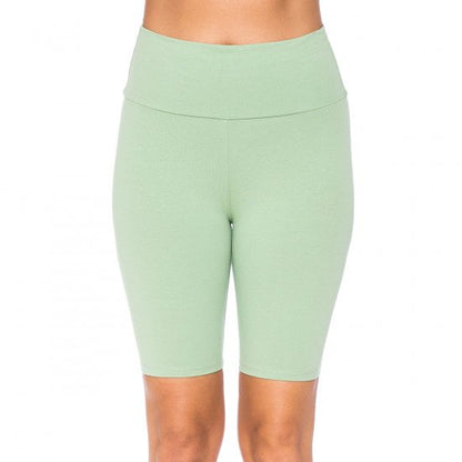 High Waist Knit Bike Shorts