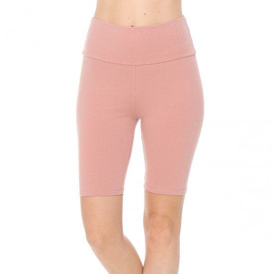 High Waist Knit Bike Shorts
