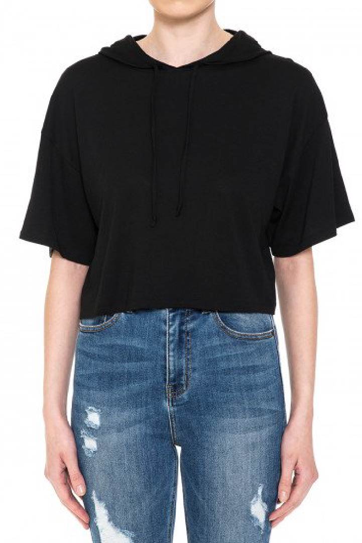 Boxy Hooded Crop Tee,Custom Crop Top, Personalized Crop Top, Custom Crop Top, Custom Shirt Printing,