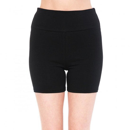 HIGH WAIST KNIT BIKE SHORTS (3 3/4" INSEAM)