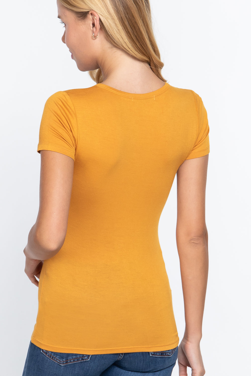 SHORT SLV BUTTON PLACKET TOP