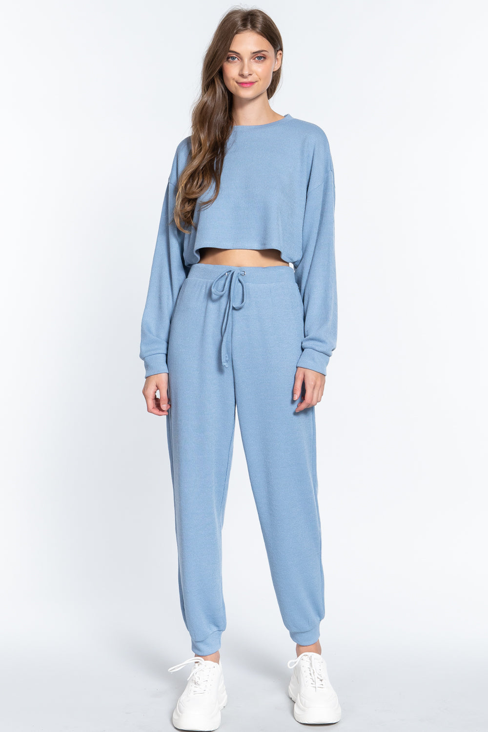 WAIST STRING HACCI LONG PANTS