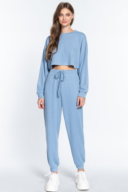 WAIST STRING HACCI LONG PANTS