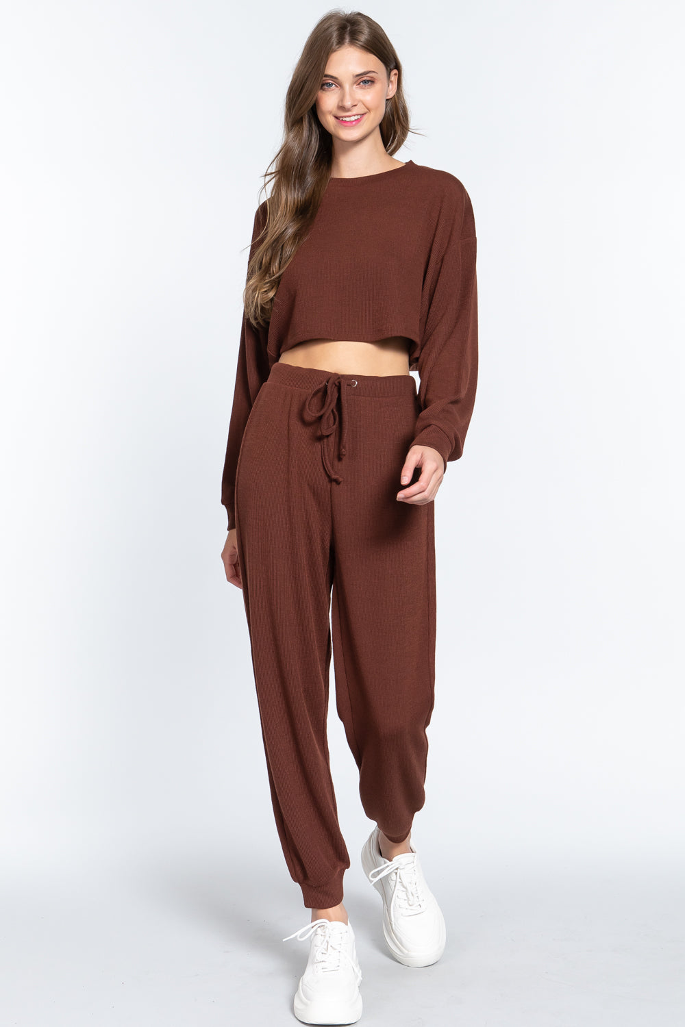 WAIST STRING HACCI LONG PANTS