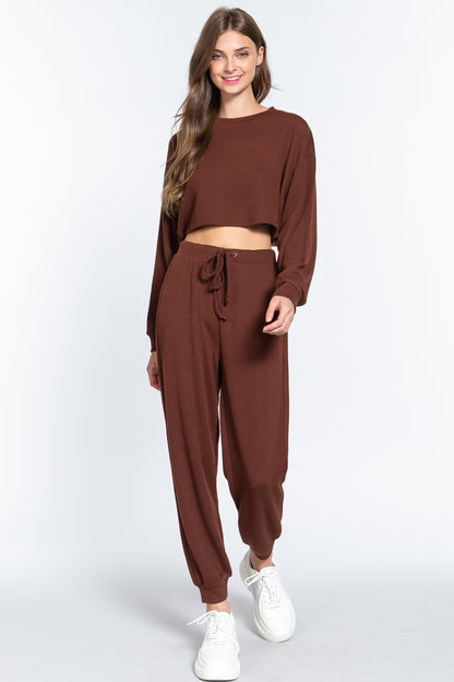 WAIST STRING HACCI LONG PANTS