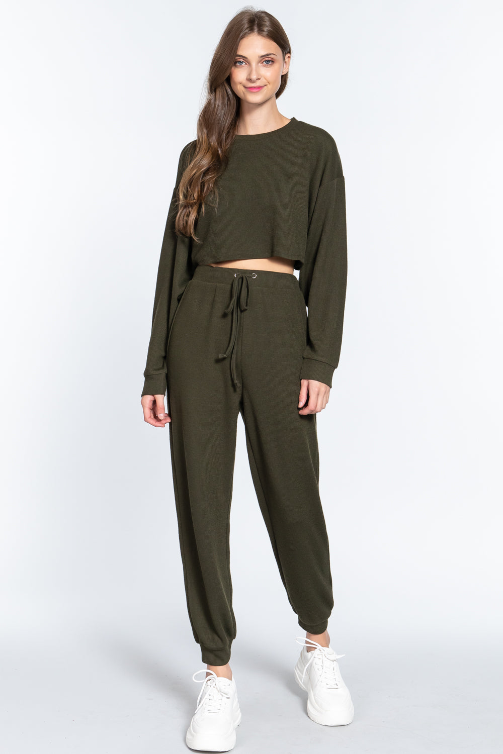 WAIST STRING HACCI LONG PANTS